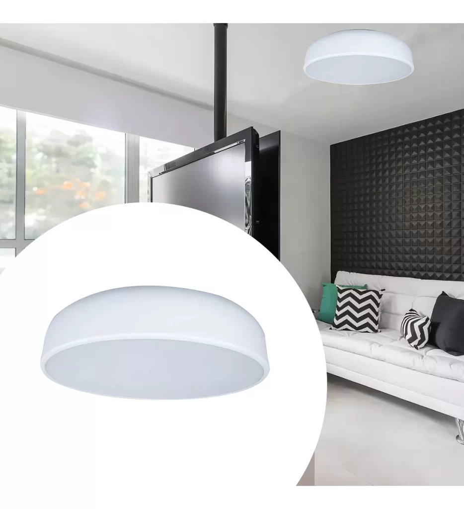 Plafon Sobrepor Branco 40 cm