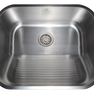 Tanque Lavanderia Escovado Aço Inoxidável 304 44x44cm