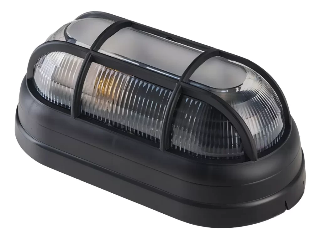 Luminária Arandela Tartaruga Externa Grade e-27 Preto