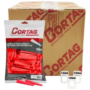 1000 Espaçadores / Nivelador Slim + 100 Cunhas Slim Cortag