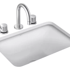 Cuba para banheiro de embutir Deca Classic L375 branco brilhante 48cm x 35.5cm 17cm de altura