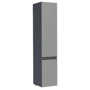 Balcão Paneleiro Armário de Cozinha 40 cm 2 Portas Suspenso Cinza Nice