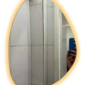 Espelho Orgânico 60cm x 50cm com led sem fio