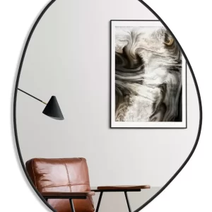 Espelho Orgânico 60cm x 40cm Preto