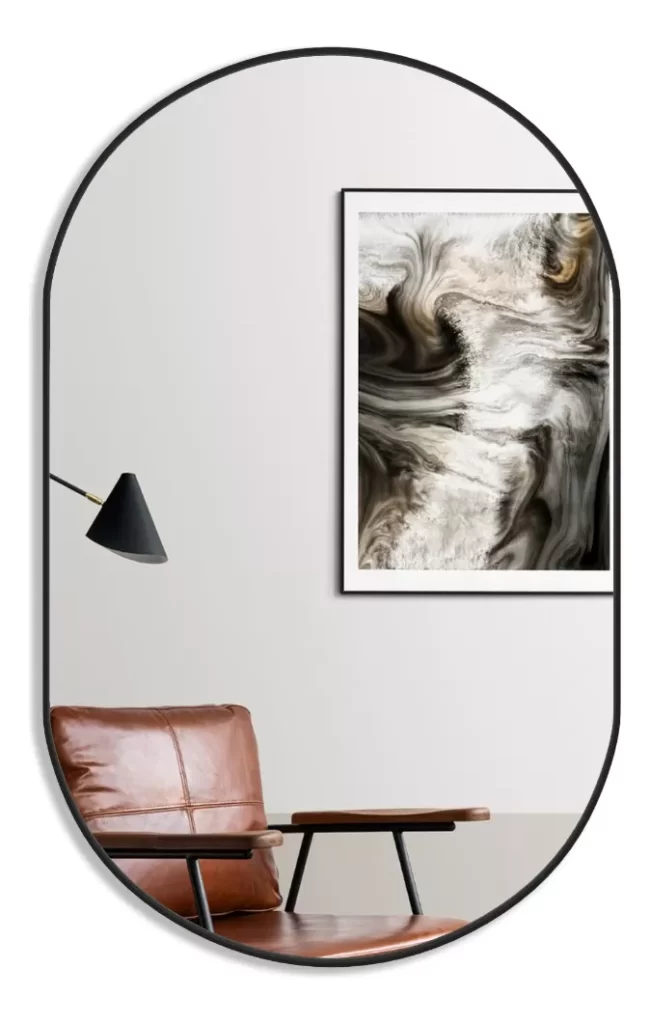 Espelho Oval 80cm x 50cm