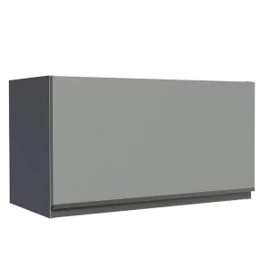 Armário de Cozinha Aéreo 60 cm 1 Porta Basculante Cinza Nice