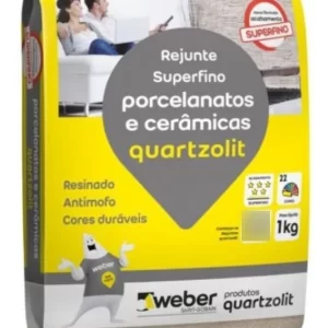 Rejunte Porcelanato/Cerâmica 1kg Quartzolit várias cores