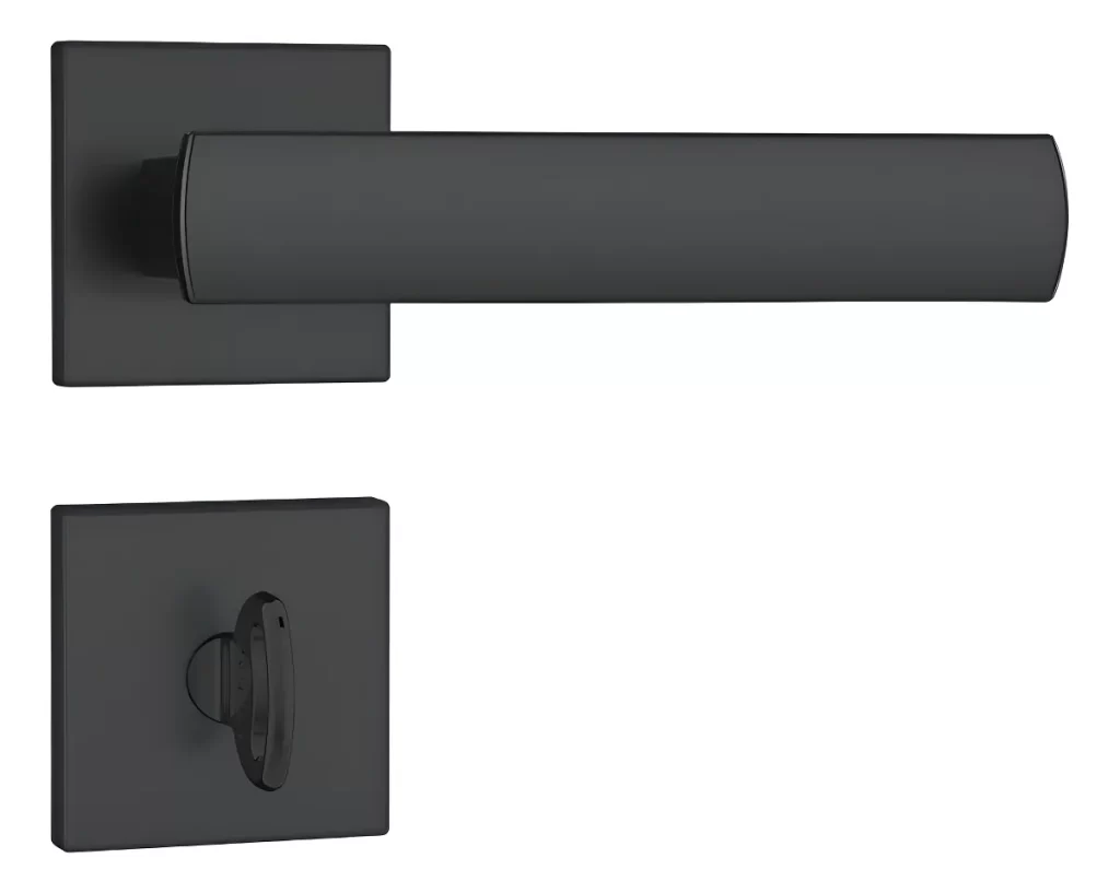 Fechadura Para Porta Interna Banheiros Preto Fosco