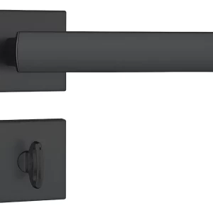 Fechadura Para Porta Interna Banheiros Preto Fosco