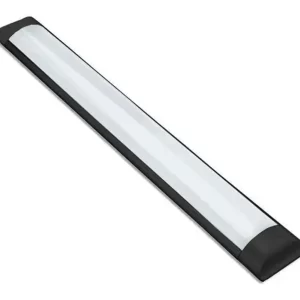 Plafon Retangular Preto Sobrepor Slim 120cm 36W – opção branco e preto