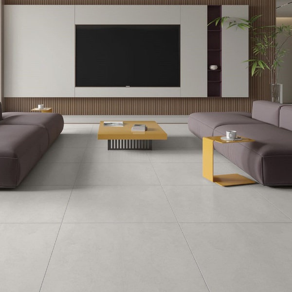 Piso Cerâmico Cimentício Acetinado Borda Reta Interno 81x81cm