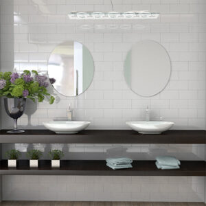 Revestimento tipo Metro White 10x20cm