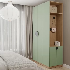 Guarda-roupa MODULAR 2 Peças Nicho Com 2 Gavetas Verde