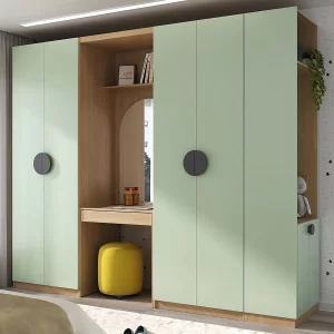 Guarda-roupa Modulado Infantil 4 Peças 6 Portas