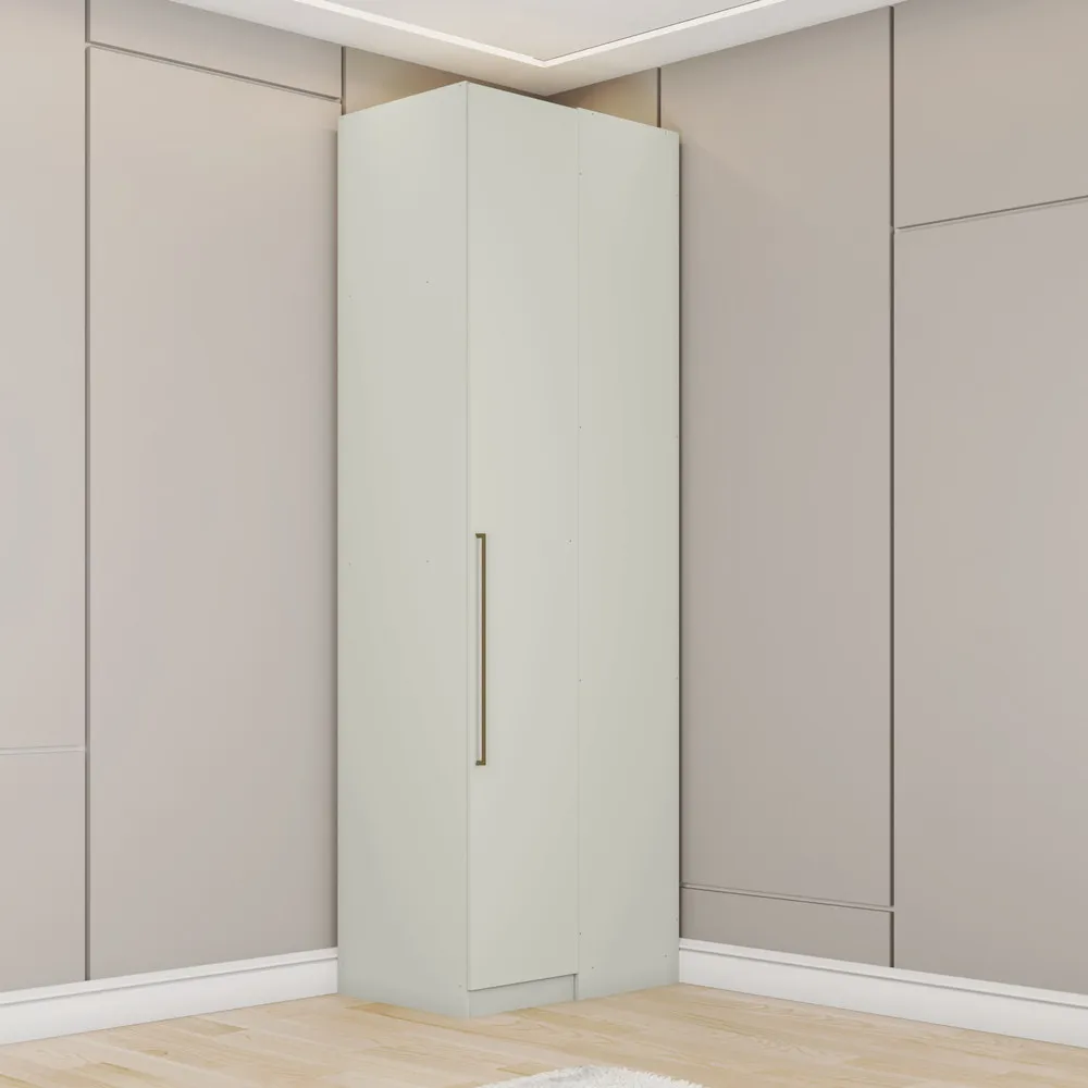 Guarda Roupa Canto Reto 1 Porta Seletto Henn