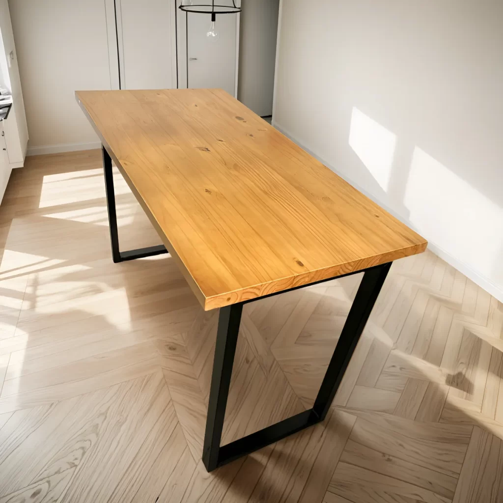 Mesa Jantar Tampo Madeira Maciça 115x60x78