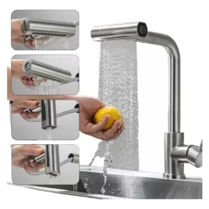 Torneira Pia Gourmet Monocomando Flexível com ducha