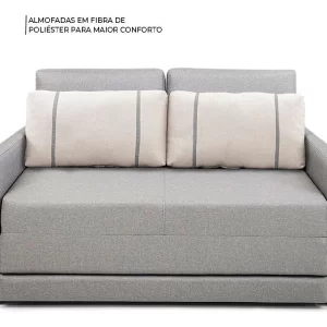 Sofá-cama Herval Linho Chumbo