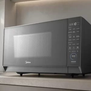 Microondas 27l Prata Porta Espelhada 110V e 220V
