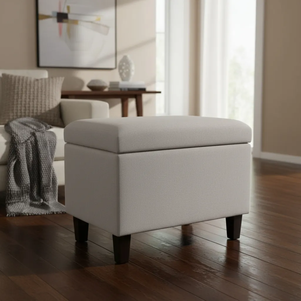 Recamier Baú Banco 60cm para Quarto, Sala, Chapelaria