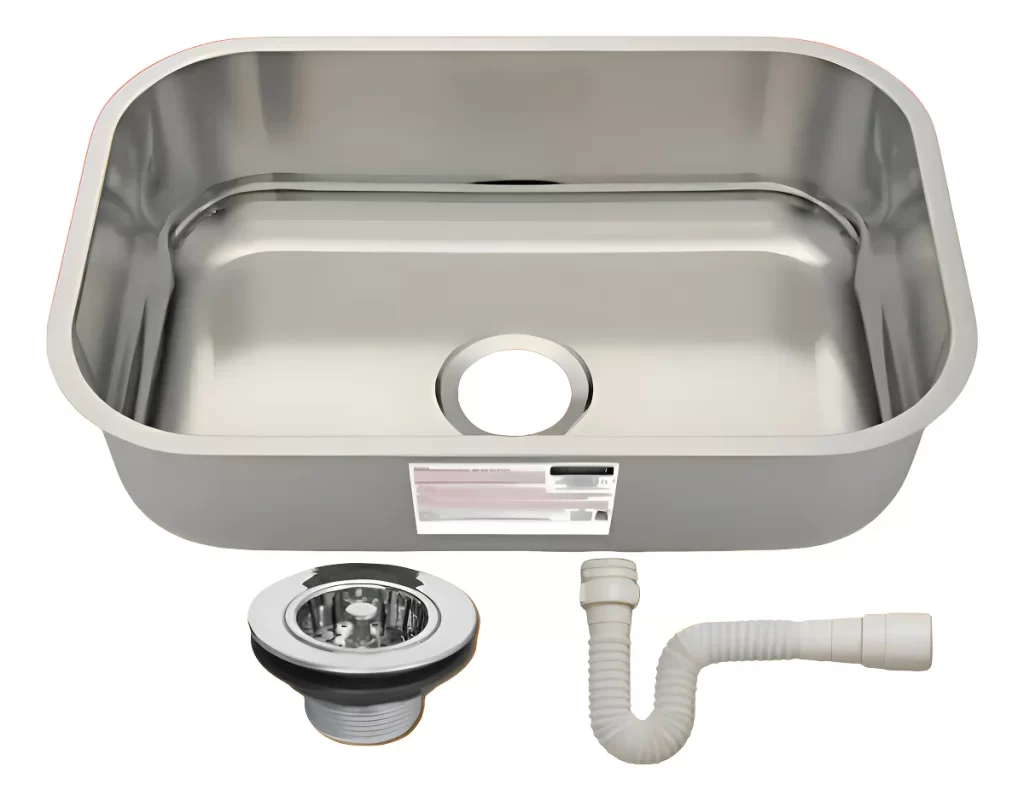 Cuba Aço Inox Retangular Tramontina 47×30 Válvula Sifão