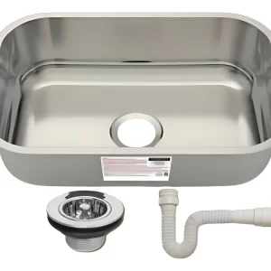 Cuba Aço Inox Retangular Tramontina 47×30 Válvula Sifão