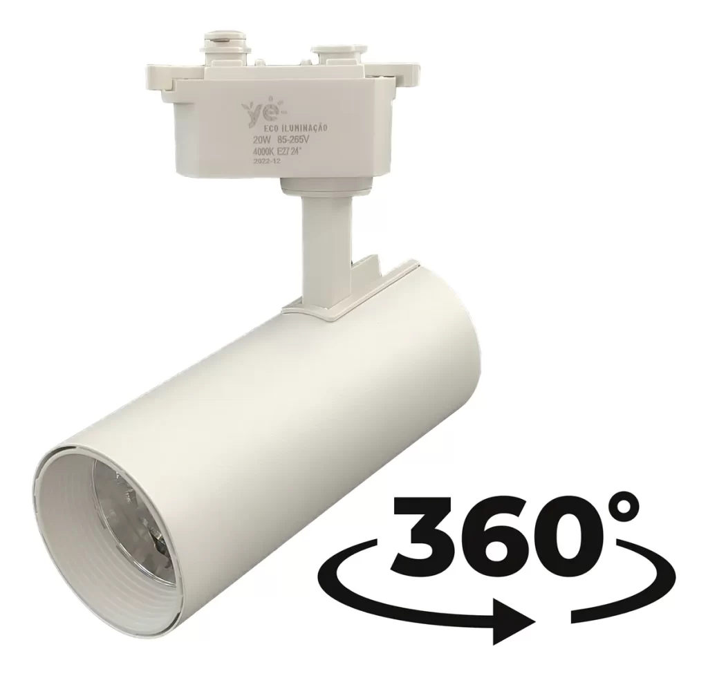 Sport 20w para Trilho Eletrificado BRANCO – 3000K