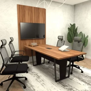 Conjunto Escritório Mesa 2m e Painel Tv