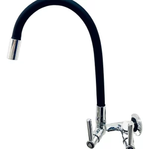 Torneira Preta Flexível c/ saída para bebedouro