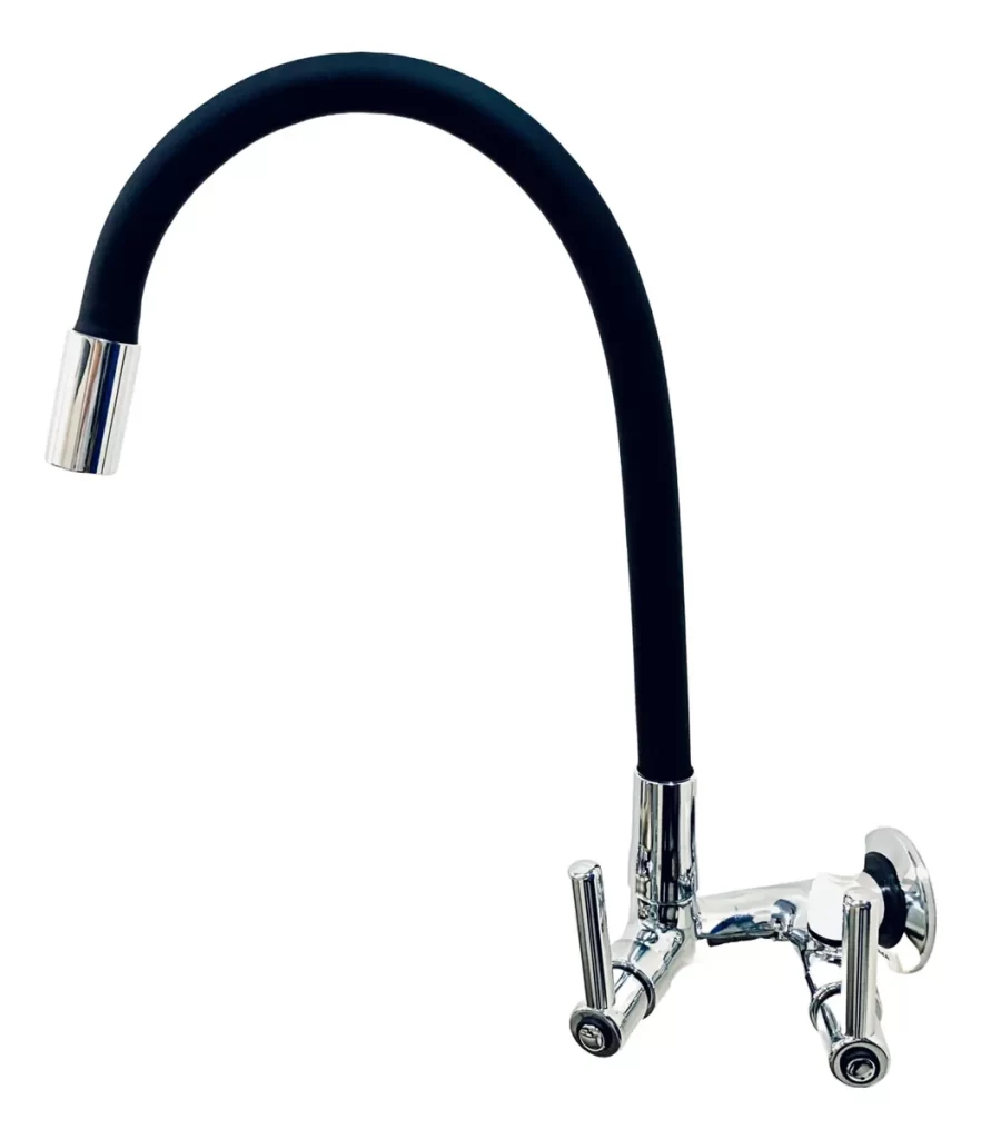 Torneira Preta Flexível c/ saída para bebedouro