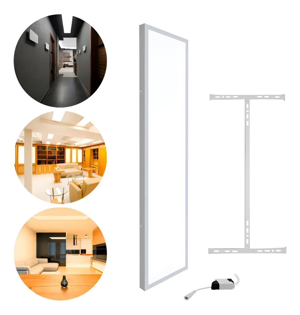 Painel Plafon Sobrepor Led 30x120cm 50w Retangular