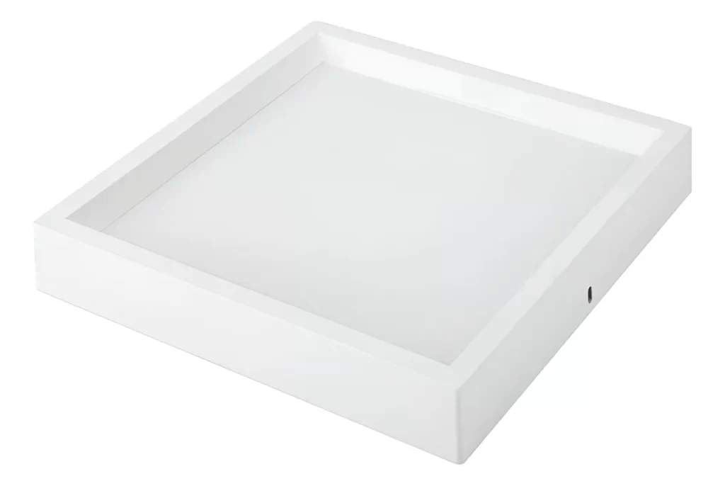 Painel Led Recuado 24w 3000k Quadrado Sobrepor