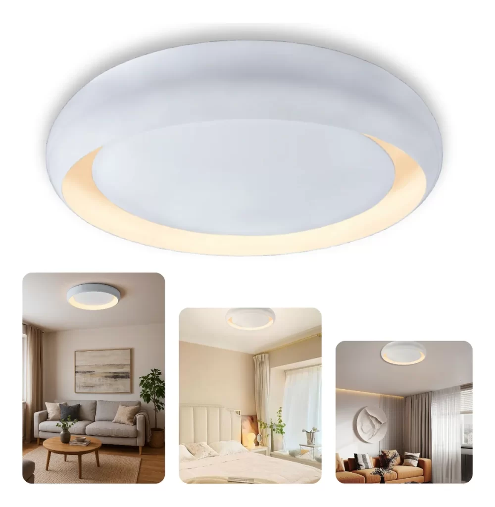 Luminária de teto grande 56cm luz indireta para 4 lâmpadas E27 (não inclusas)