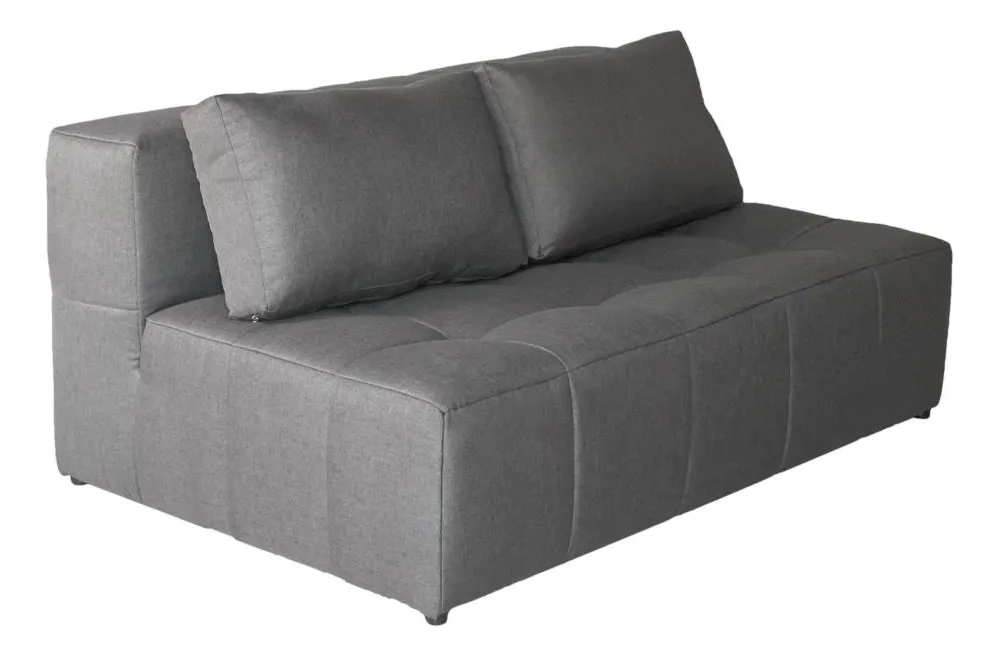 Sofá 2 Lugares Modular Soho Linho Cinza