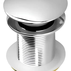 Válvula Click Up Inox Para Cuba Banheiro Cromado 7/8
