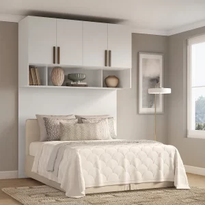 Armário Aéreo com Cabeceira Casal MODULAR ALTEZZA TREND