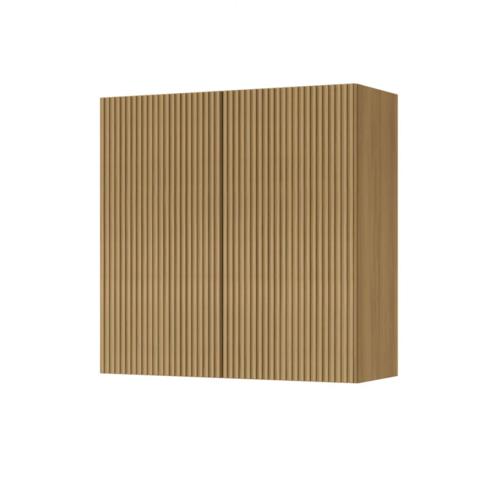 Armário Aéreo MODULAR 2 Portas Nesher Rainha 80cm Ripado 100 Mdf