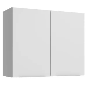 Armário Aéreo para Quarto 80 cm 2 Portas Branco MODULAR NEO MADESA