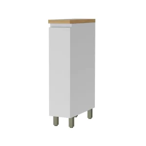 Balcão 1 Porta MODULAR Rainha 20Cm 100% Mdf Branco/Nature