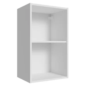 Armário Aéreo para Quarto 40 cm 2 Nichos Abertos Branco MODULAR NEO MADESA