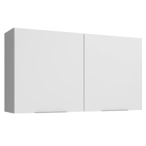 Armário Aéreo para Quarto 120 cm 2 Portas Branco MODULAR NEO MADESA