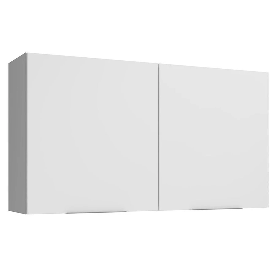 Armário Aéreo para Quarto 120 cm 2 Portas Branco MODULAR NEO MADESA