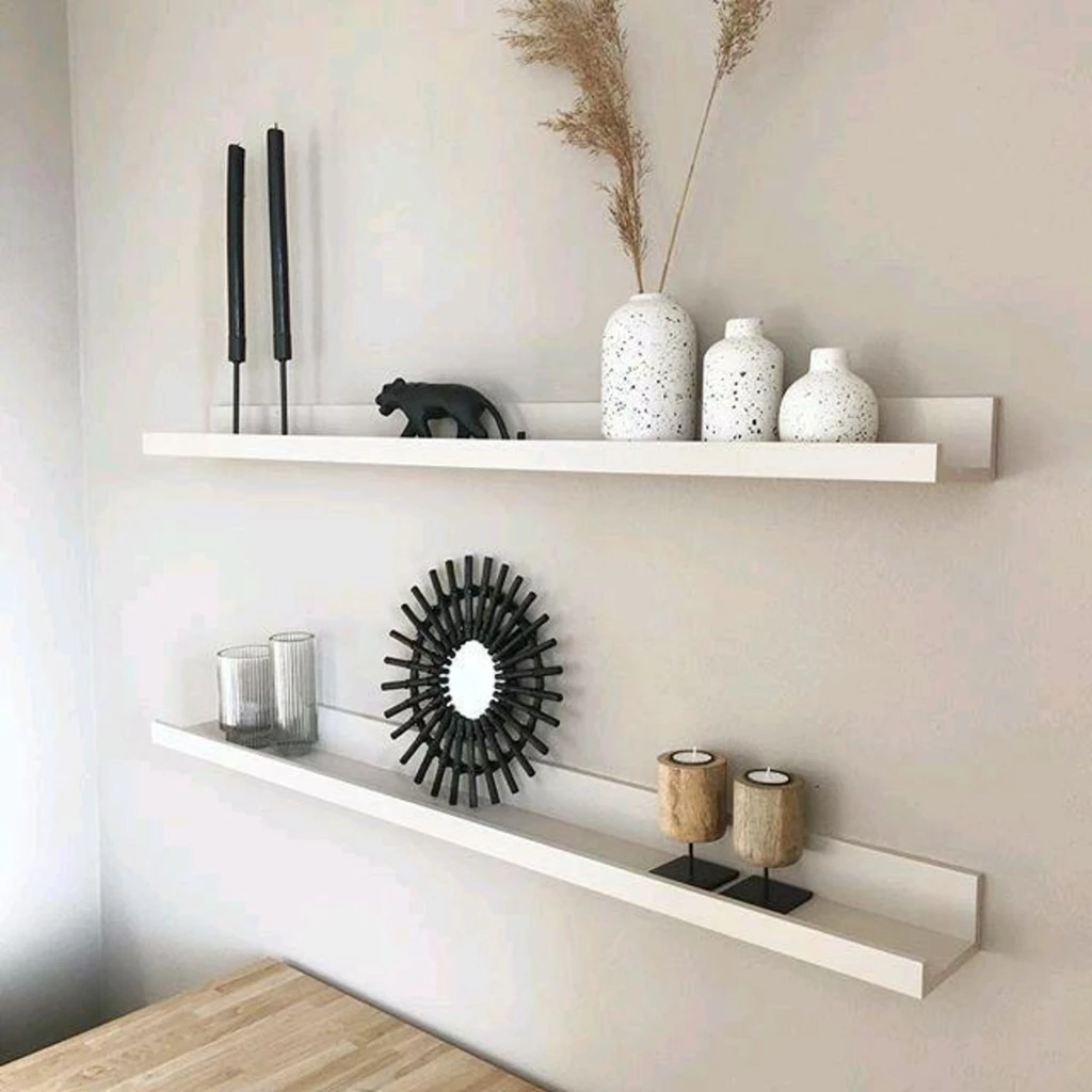 Prateleira Porta Quadros e Enfeites 75cm – opções de tamanhos