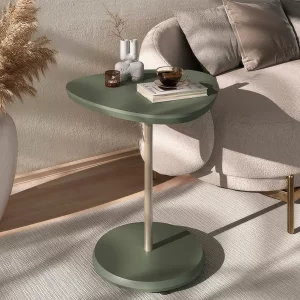 Mesa De Apoio Lateral Oval – 100% Mdf – Menta