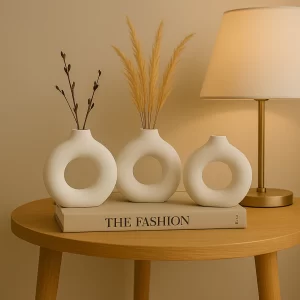 Trio de vasos Minimalista Preto e Branco