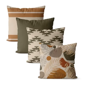 Kit 4 capas de almofadas decorativas 45×45 – muitas estampas diferentes