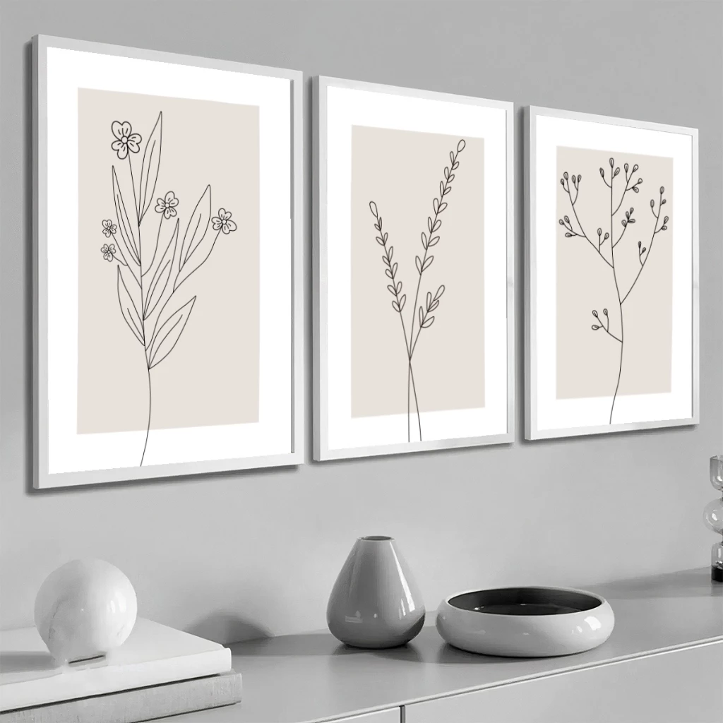 Conjunto Quadros Decorativos Moldura 50×70 cm