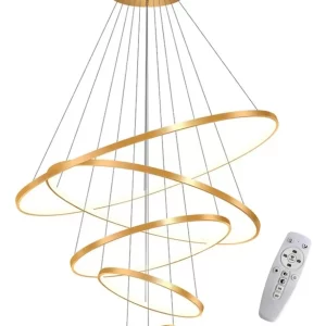 Lustre Led 5 Arcos Anéis