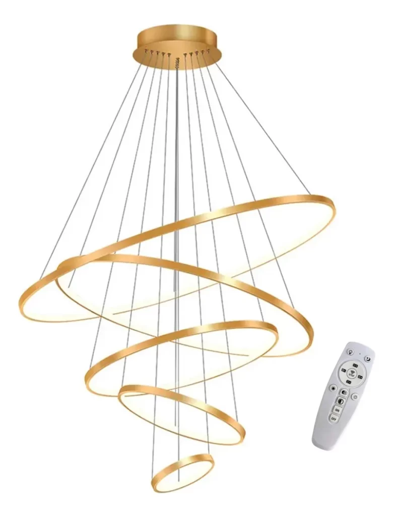 Lustre Led 5 Arcos Anéis