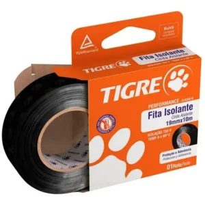Fita Isolante Preto 19mm Rolo Com 20 Metros Tigre